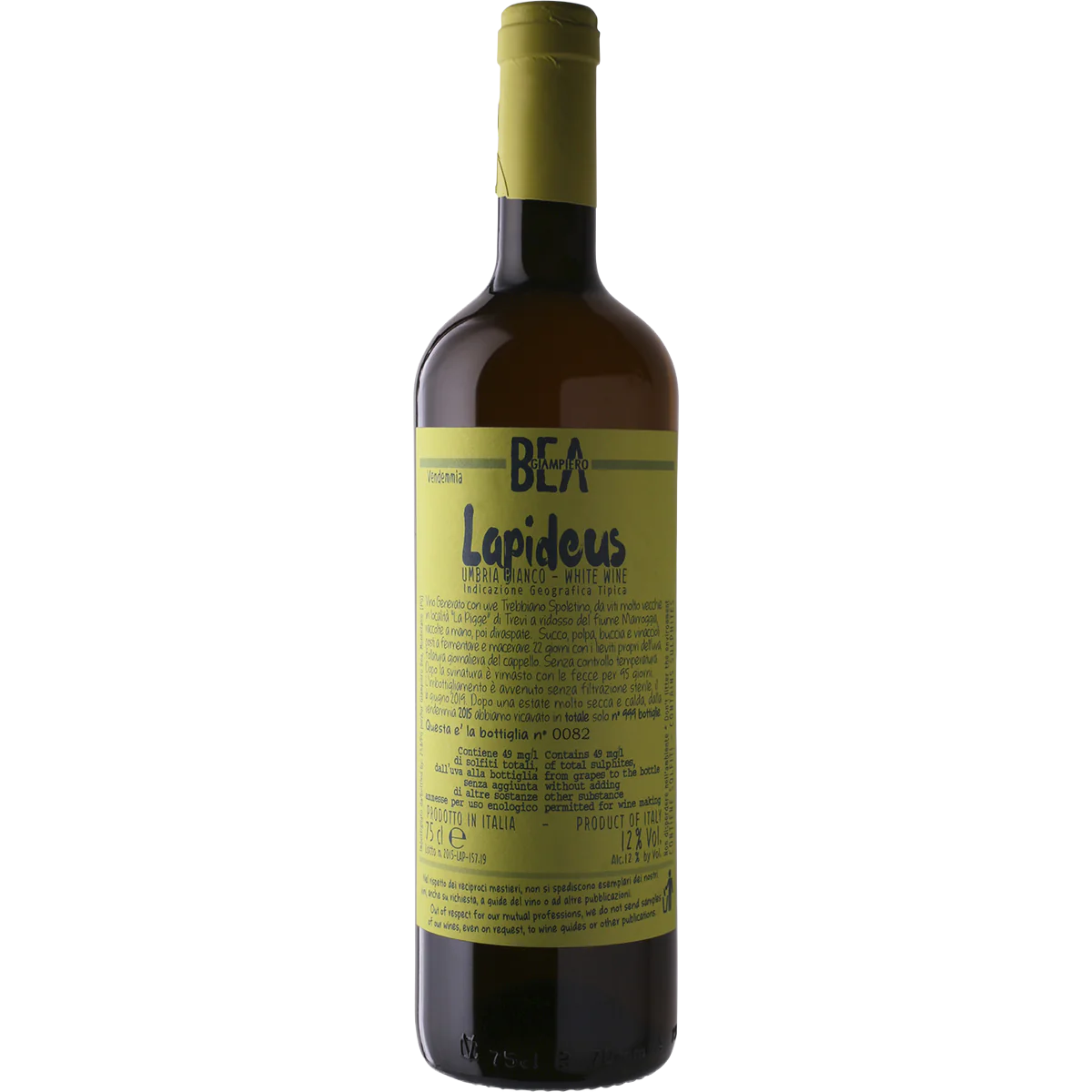 Paolo Bea Lapideus Bianco Umbria IGT 2018 - Image 1