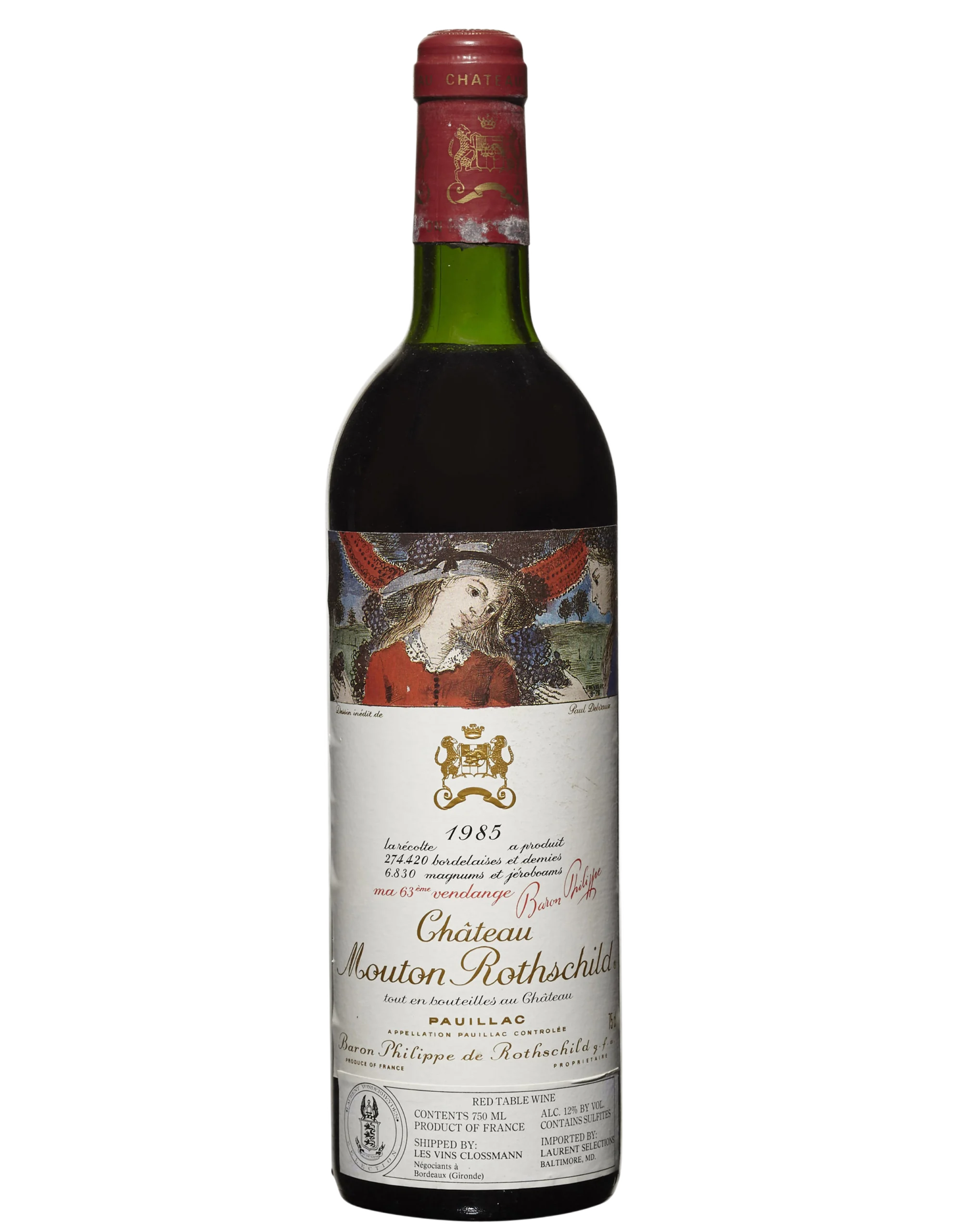 Chateau Mouton Rothschild 1975 - Image 1