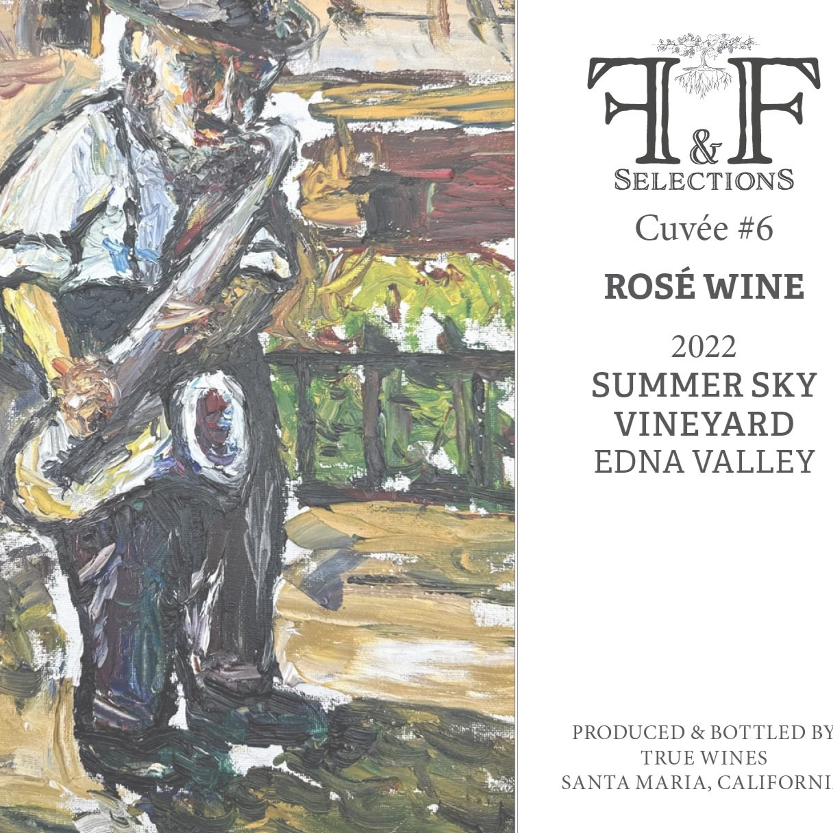 F&F Cuvee #6, 2022, Rose, Summer Sky Vineyard, Edna Valley 2022 - Image 1