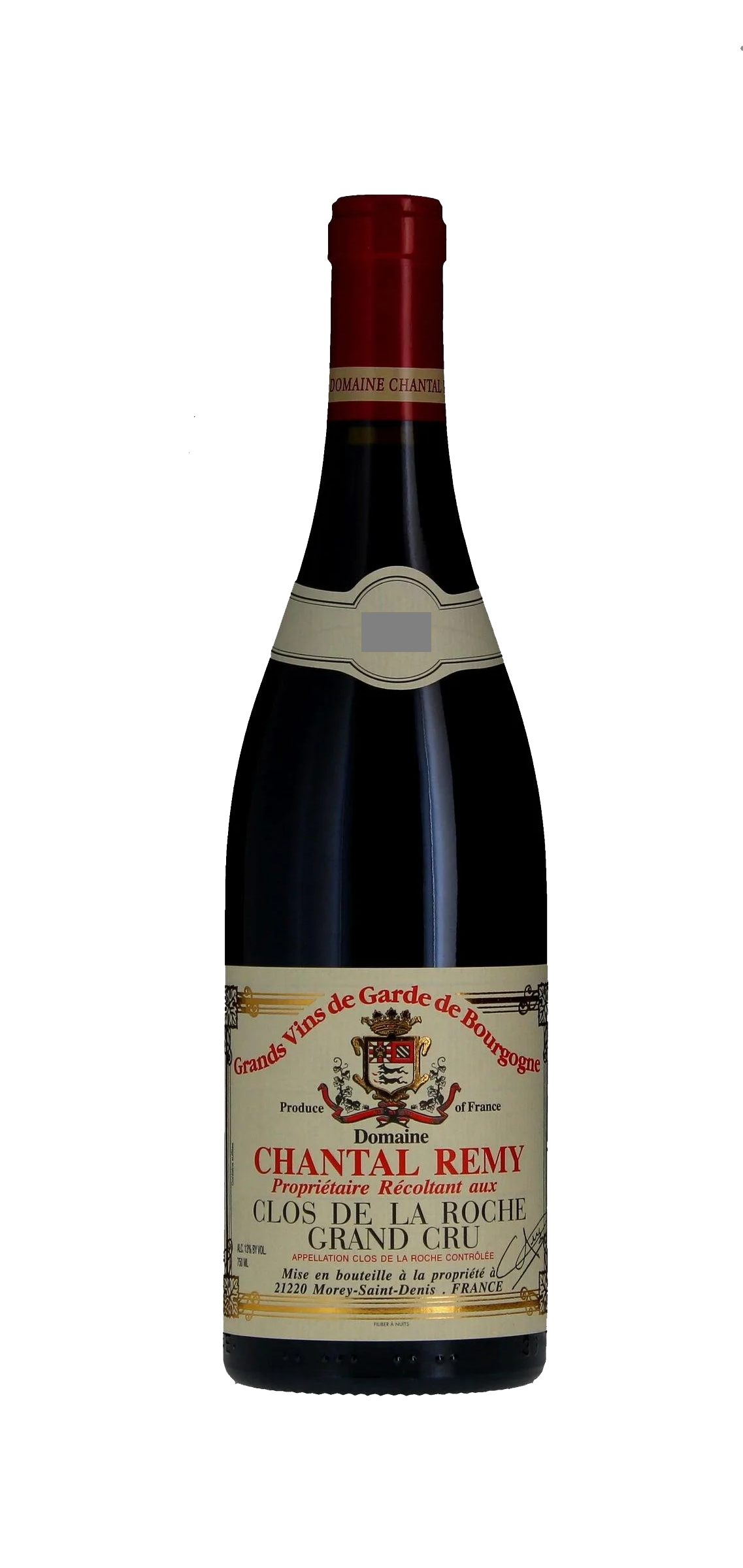 Domaine Philippe Remy Clos de la Roche Grand Cru 1985 - Image 1