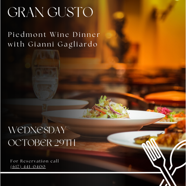 Piedmont Wine Dinner @ Gran Gusto, Cambridge