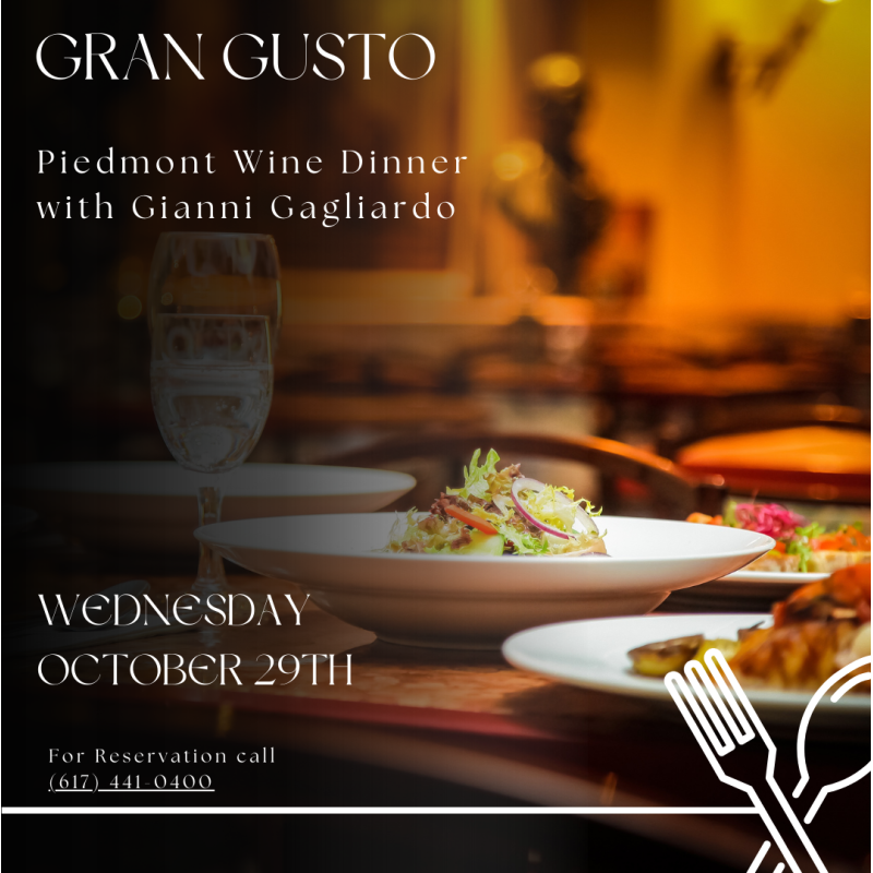 Piedmont Wine Dinner @ Gran Gusto, Cambridge - Image 1