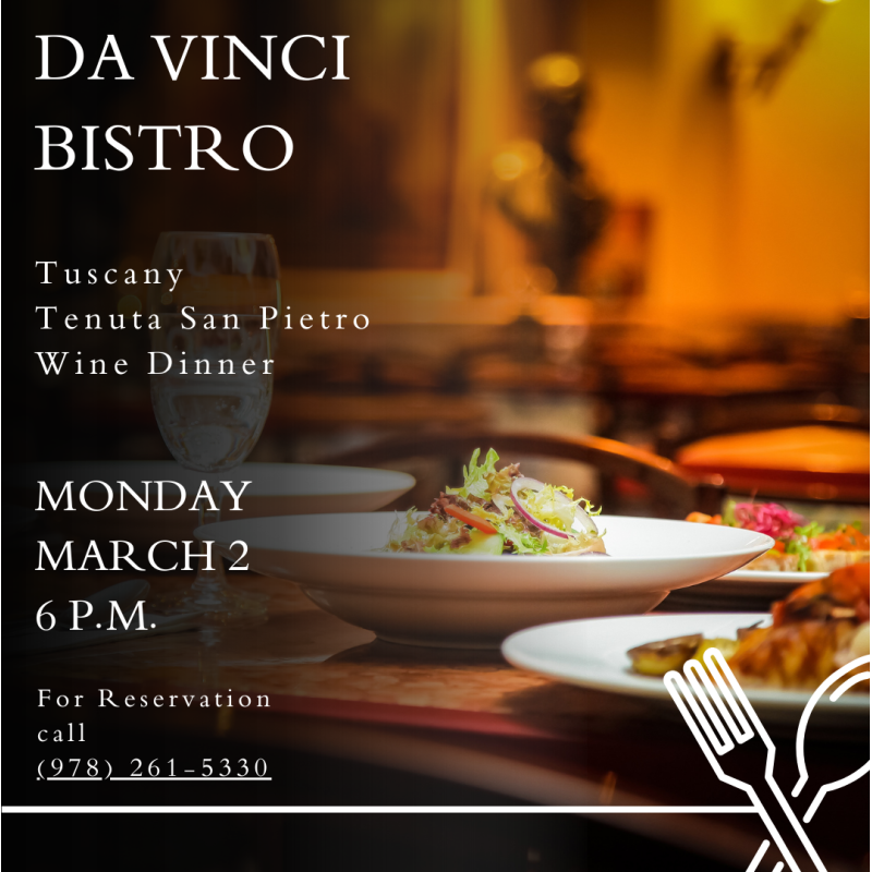 Tuscany Tenuta San Pietro Wine Dinner @Da Vinci Bistro, Sudbury